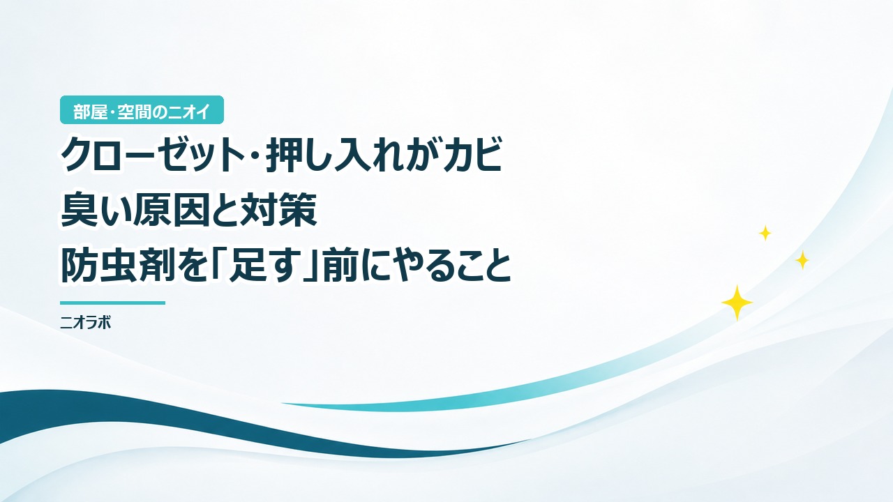 クローゼット・押し入れがカビ臭い原因と対策｜防虫剤を「足す」前にやること